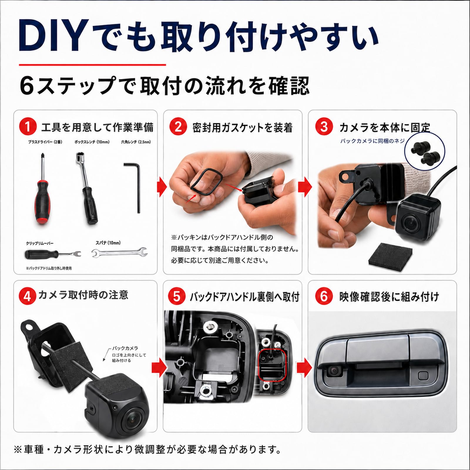 Amazon | Yootron スズキ バックカメラ取付キット 互換品 バックドア